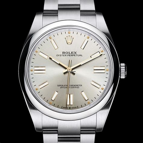 rolex silver mens|rolex op 41 silver dial.